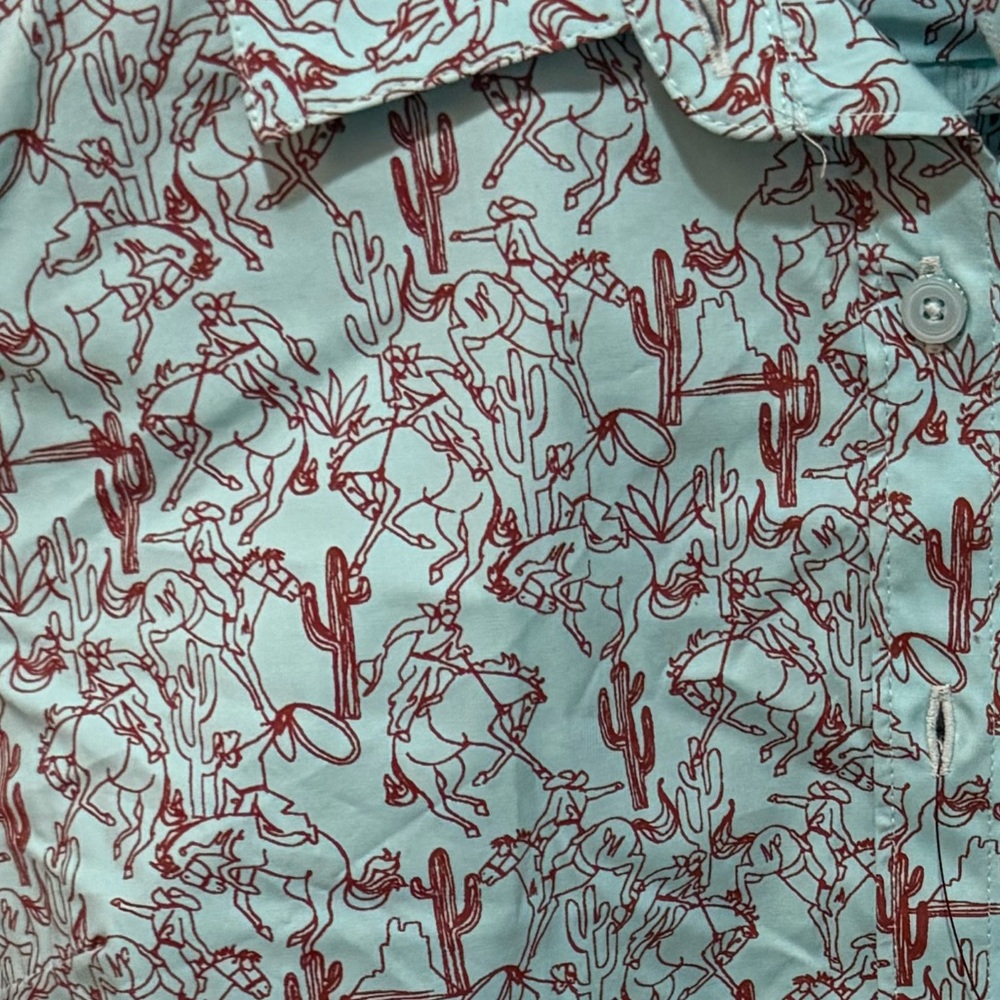 Ariat Women’s Blue Stretch Shirt - Picture 3 of 4